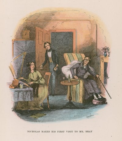 Illustratie voor Nicholas Nickleby door Hablot Knight Browne