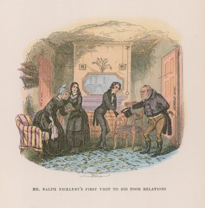 Illustratie voor Nicholas Nickleby door Hablot Knight Browne