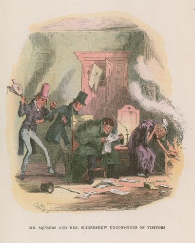 Illustratie voor Nicholas Nickleby door Hablot Knight Browne