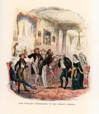 Illustratie voor Nicholas Nickleby door Hablot Knight Browne