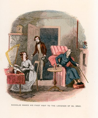 Illustratie voor Nicholas Nickleby door Hablot Knight Browne