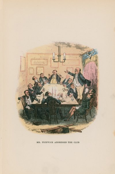 Illustratie voor Pickwick Papers door Hablot Knight Browne