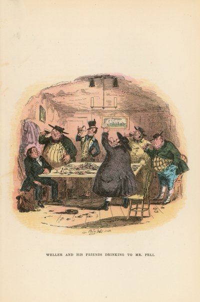 Illustratie voor Pickwick Papers door Hablot Knight Browne