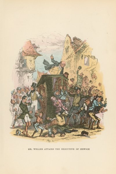 Illustratie voor Pickwick Papers door Hablot Knight Browne
