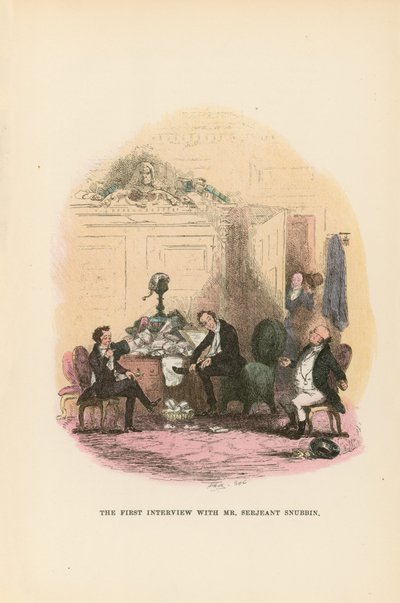 Illustratie voor Pickwick Papers door Hablot Knight Browne