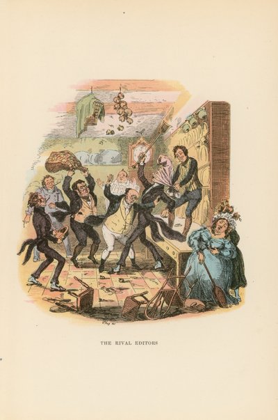 Illustratie voor Pickwick Papers door Hablot Knight Browne