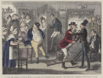 Illustratie voor Pickwick Papers door Hablot Knight Browne