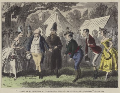 Illustratie voor Pickwick Papers door Hablot Knight Browne