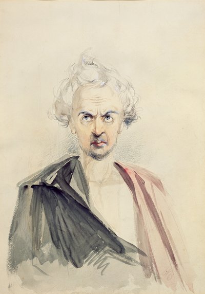 Zelfportret door Hablot Knight Browne