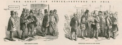De Grote Cab Staking - schetsen door Phiz door Hablot Knight Browne