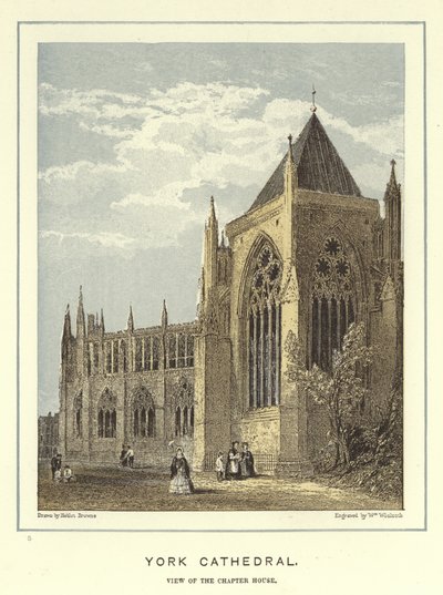 York Kathedraal, uitzicht op het kapittelhuis door Hablot Knight Browne