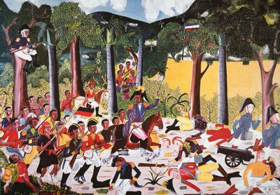 Haïtianen onder Jean Jacques Dessalines verslaan de troepen van Napoleon door Haitian School