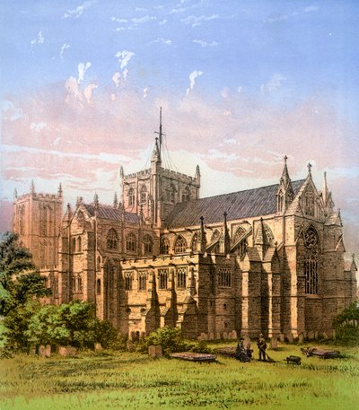 Ripon Cathedral, Yorkshire, ca. 1870 door Hanhart