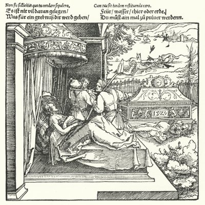 De dood maakt iedereen gelijk (gravure) door Hans (after) Burgkmair