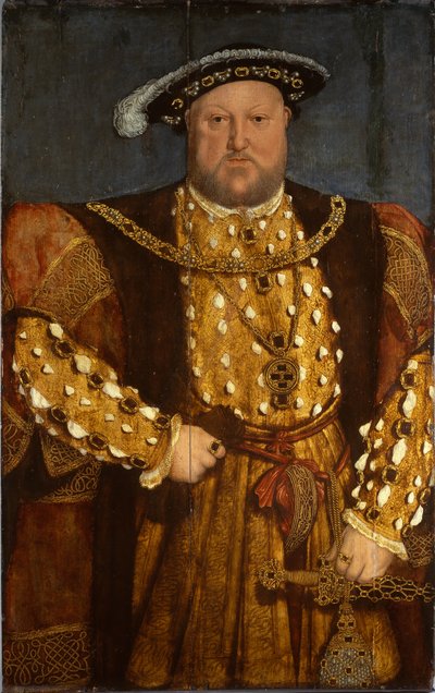 Portret van koning Hendrik VIII door Hans (after) Holbein the Younger