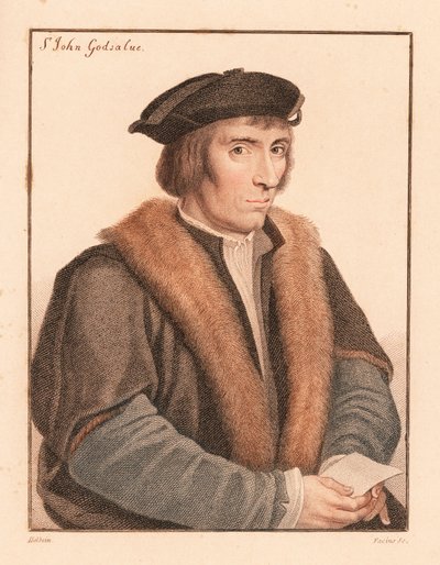 Sir John Godsalve, Engelse politicus, stierf in 1557, 1812 (gravure) door Hans (after) Holbein the Younger