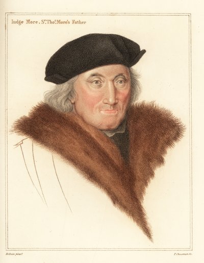 Sir John More, advocaat en rechter door Hans (after) Holbein the Younger