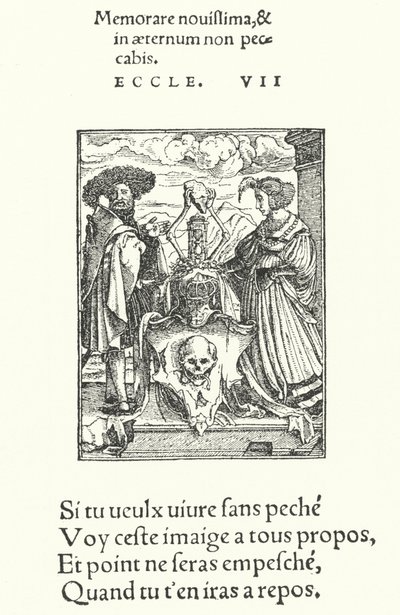 Het Allegorische Wapen van de Dood door Hans (after) Holbein the Younger