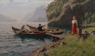 Dagelijks leven in de fjorden door Hans Andreas Dahl