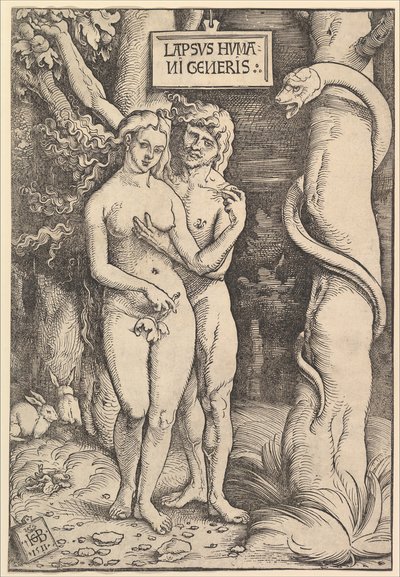 Adam en Eva, 1511 door Hans Baldung