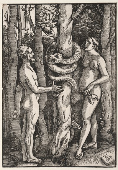 Adam en Eva, ca. 1514 door Hans Baldung