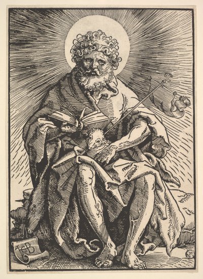 Sint Jan de Doper met het lam, ca. 1517 door Hans Baldung