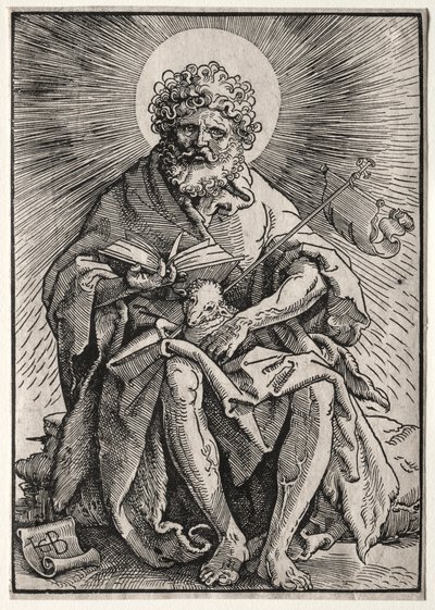 Sint Johannes de Doper, ca. 1518-19 door Hans Baldung
