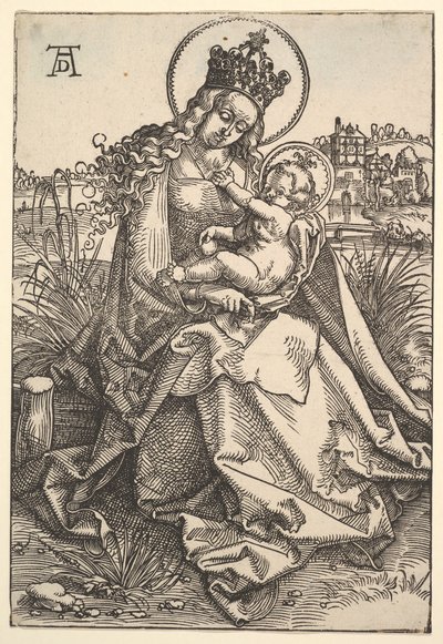 De Maagd op de Grasachtige Oever, 1505 door Hans Baldung