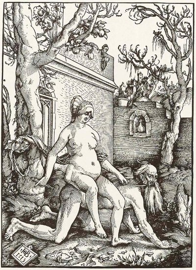 Aristoteles en Phyllis door Hans Baldung Grien