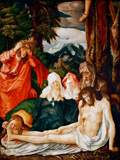 De rouw om Christus door Hans Baldung Grien