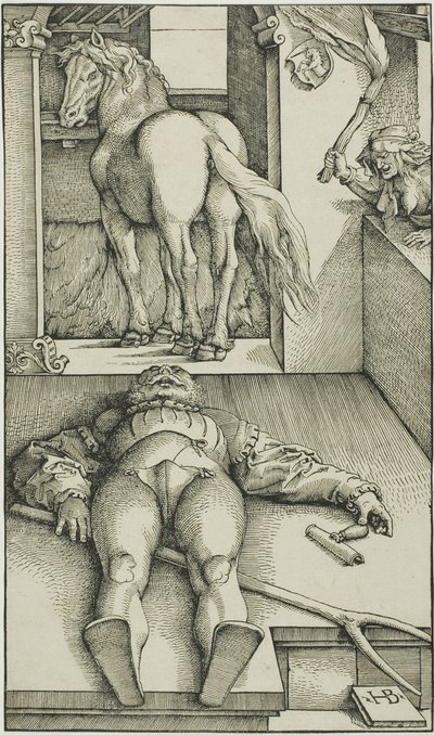 De betoverde bruidegom door Hans Baldung Grien