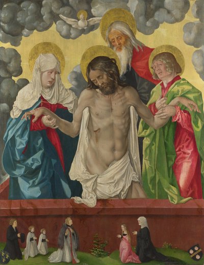 De Drie-eenheid en Mystieke Pietà door Hans Baldung Grien
