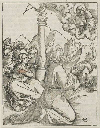Gij zult geen andere goden voor Mij hebben, uit de Tien Geboden door Hans Baldung Grien