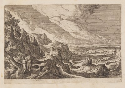 Plaat 2, uit Landschappen met scènes uit het Oude en Nieuwe Testament en Ovidius