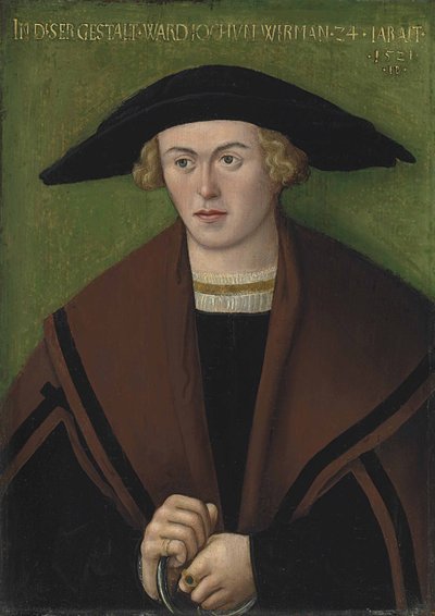 Portret van Jochum Wirman door Hans Brosamer