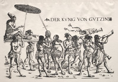 De koning van Cochin door Hans Burgkmair