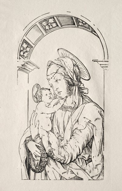 De Maagd met het Kind onder een boog, 1508 door Hans Burgkmair
