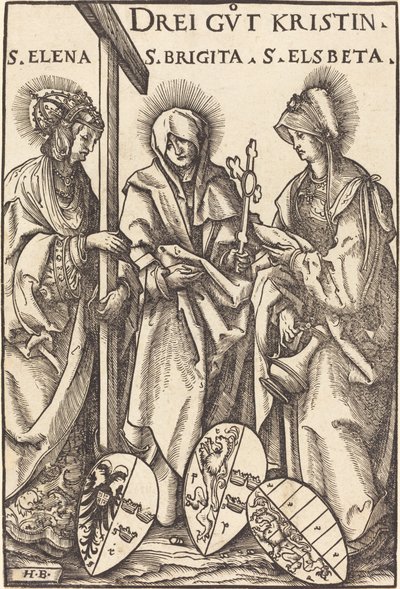 Sint Helena, Sint Brigitta en Sint Elizabeth door Hans Burgkmair I