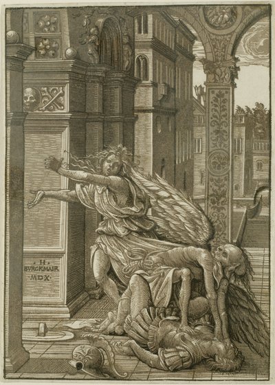 Geliefden verrast door de dood door Hans Burgkmair the Elder