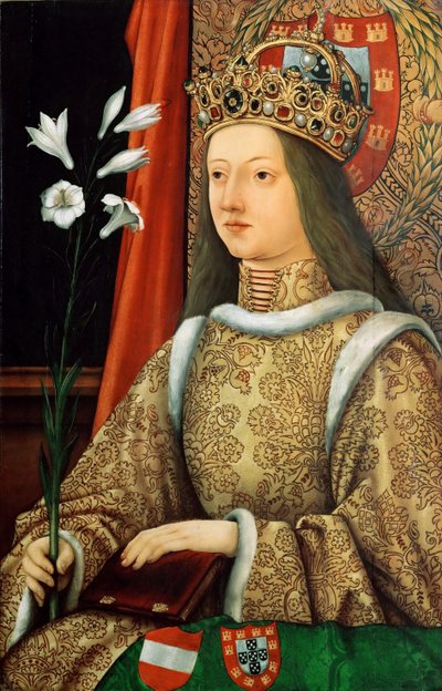 Portret van Eleonora van Portugal 1434-1467, Heilige Roomse Keizerin door Hans Burgkmair the Elder