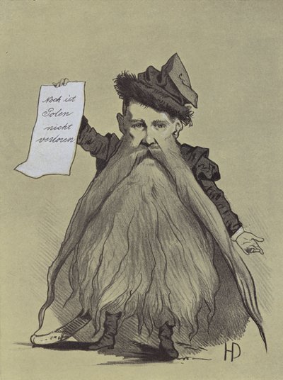 Karikatuur van de Poolse patriot Franciszek Smolka door Hans Canon