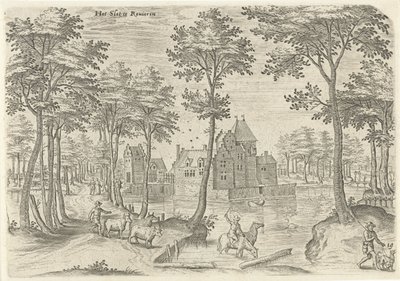 Gezicht op het Kasteel van Rivieren door Hans Collaert (I)