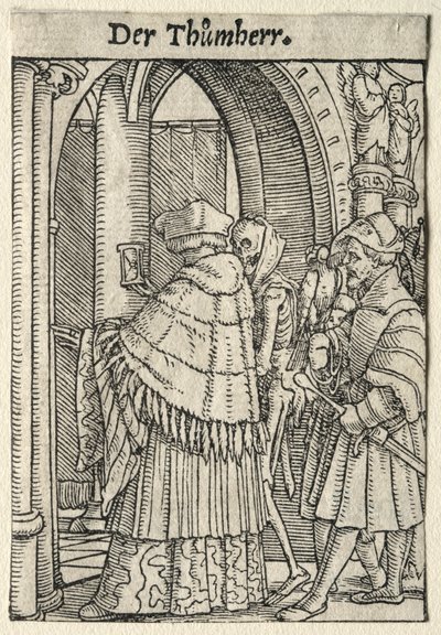 Dans van de Dood: De Kanunnik door Hans Holbein