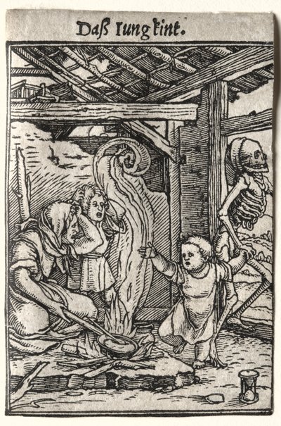 Dans van de Dood: Het Kind, ca. 1526 door Hans Holbein