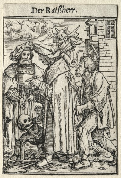 Dans van de Dood: De Raadgever door Hans Holbein