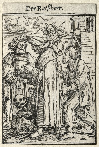 Dans van de Dood: De Raadslid door Hans Holbein