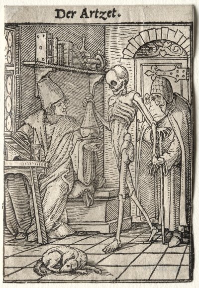 Dans van de dood: De dokter door Hans Holbein