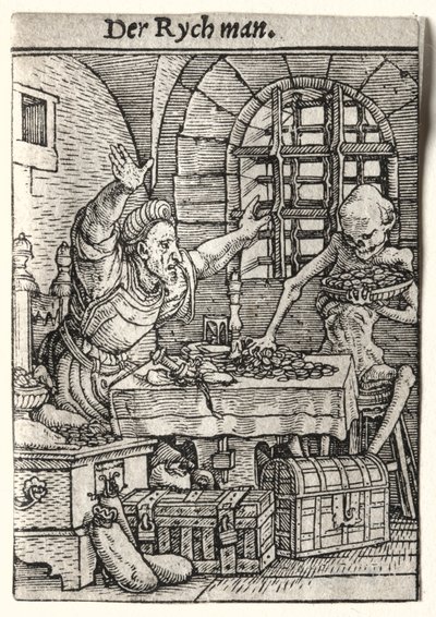 Dans van de Dood: De Vrek door Hans Holbein