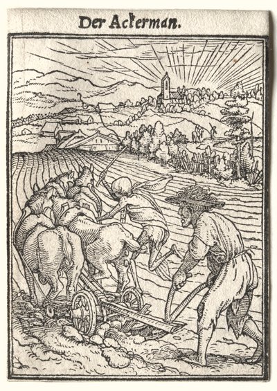 Dans van de Dood: De Ploeger door Hans Holbein