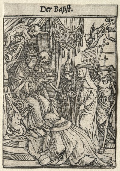 Dans van de Dood: De Paus door Hans Holbein